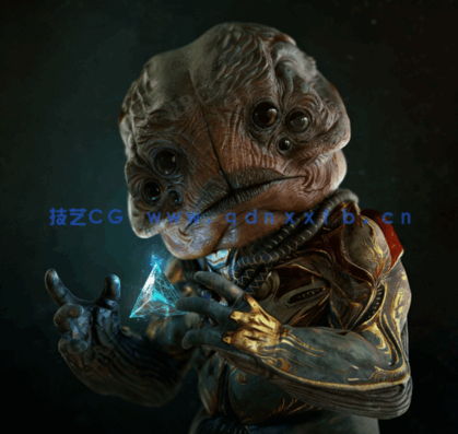 ZBrush六眼异形概念艺术雕刻创作工作流程视频教程 (图2) ZBrush六眼异形概念艺术雕刻创作工作流程视频教程 (图2)