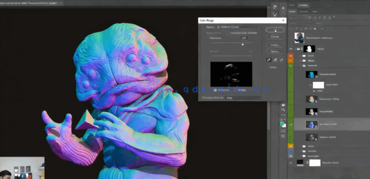 ZBrush六眼异形概念艺术雕刻创作工作流程视频教程 (图5) ZBrush六眼异形概念艺术雕刻创作工作流程视频教程 (图5)