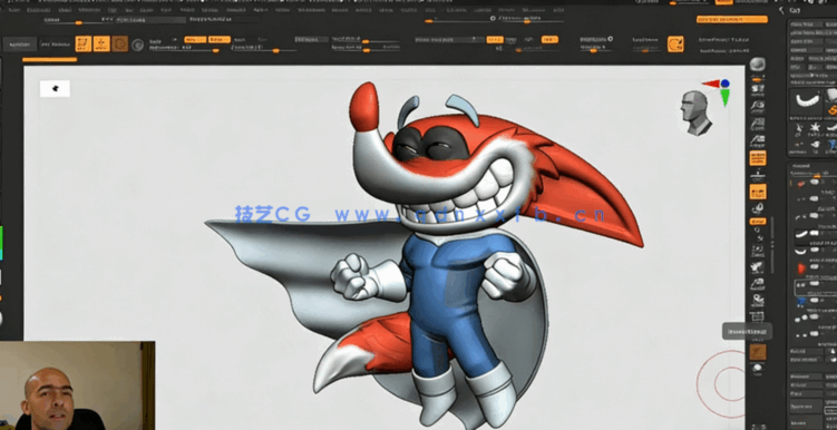 Zbrush Blender与SP卡通飞侠角色实例制作全流程视频(图2) Zbrush Blender与SP卡通飞侠角色实例制作全流程视频(图2)