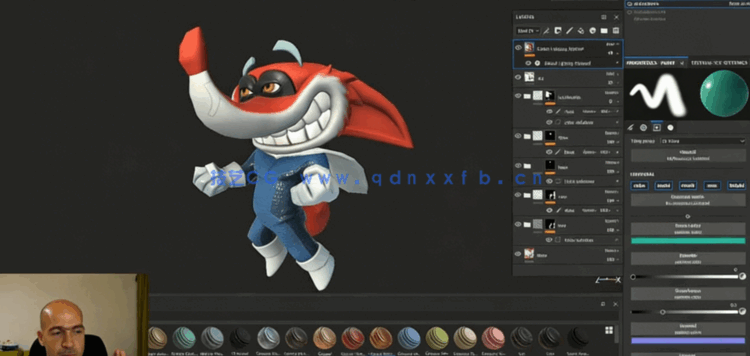 Zbrush Blender与SP卡通飞侠角色实例制作全流程视频(图3) Zbrush Blender与SP卡通飞侠角色实例制作全流程视频(图3)