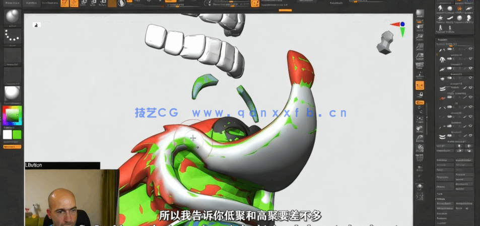 Zbrush Blender与SP卡通飞侠角色实例制作全流程视频(图4) Zbrush Blender与SP卡通飞侠角色实例制作全流程视频(图4)