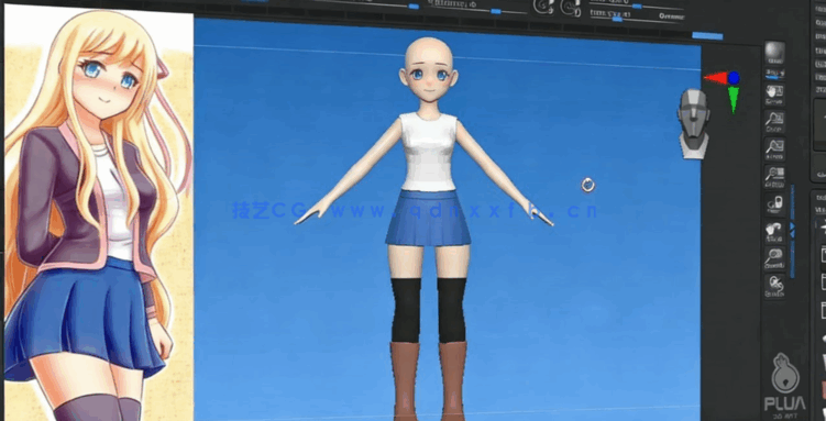 ZBrush卡通女孩精灵卧室完整制作流程视频教程 (图4) ZBrush卡通女孩精灵卧室完整制作流程视频教程 (图4)