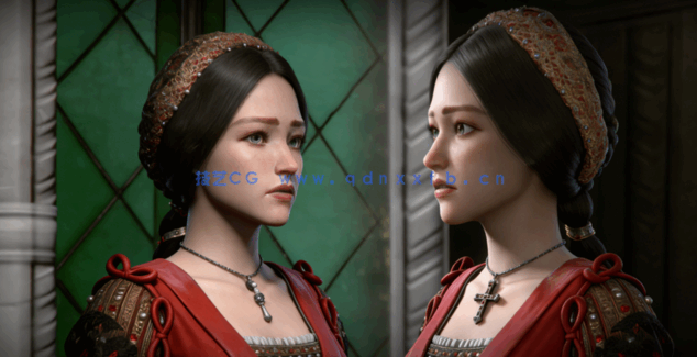 Zbrush文艺复兴时期朱丽叶角色制作全流程视频教程 (图5) Zbrush文艺复兴时期朱丽叶角色制作全流程视频教程 (图5)