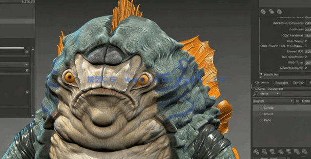 ZBrush 3D生物好莱坞级别完整制作工作流程视频教程 (图3) ZBrush 3D生物好莱坞级别完整制作工作流程视频教程 (图3)