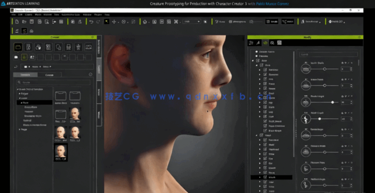 ZBrush恐怖异形完整实例制作流程视频教程 (图5) ZBrush恐怖异形完整实例制作流程视频教程 (图5)