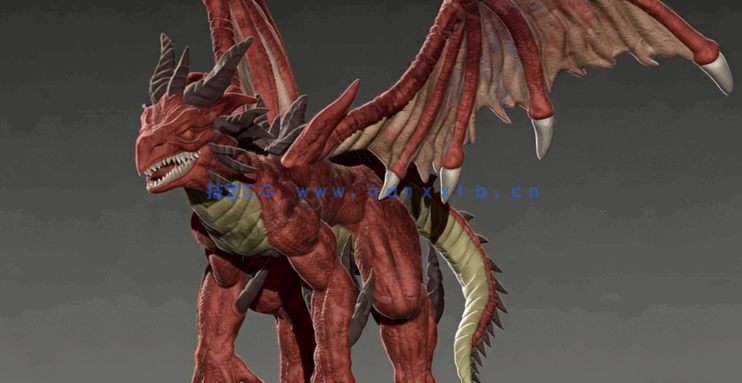 ZBrush巨龙数字雕刻制作工作流程视频教程(图2) ZBrush巨龙数字雕刻制作工作流程视频教程(图2)
