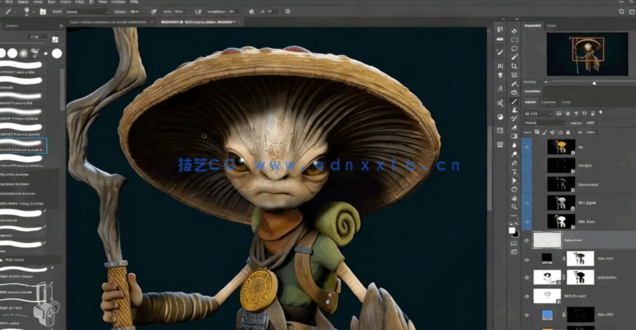 ZBrush3D概念角色设计极限指南工作流程视频教程(图4) ZBrush3D概念角色设计极限指南工作流程视频教程(图4)
