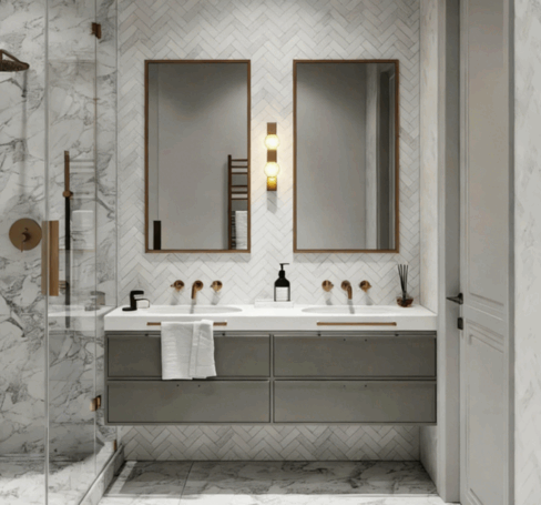 2021最新卫生间设计|100款案例参考(图3) 2021最新卫生间设计|100款案例参考(图3)