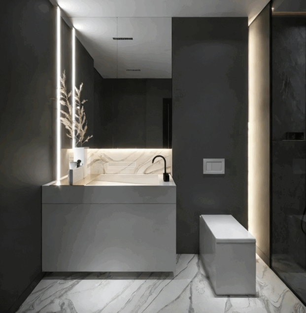 2021最新卫生间设计|100款案例参考(图6) 2021最新卫生间设计|100款案例参考(图6)