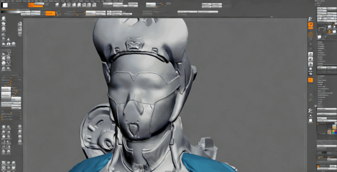 ZBrush科幻护士角色概念设计雕刻技术视频教程 (图5) ZBrush科幻护士角色概念设计雕刻技术视频教程 (图5)