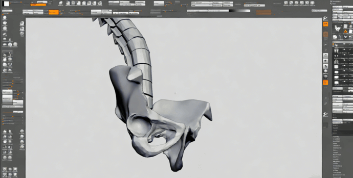 ZBrush机器人内骨骼详细实例视频教程(图3) ZBrush机器人内骨骼详细实例视频教程(图3)