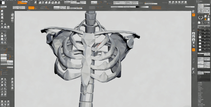 ZBrush机器人内骨骼详细实例视频教程(图4) ZBrush机器人内骨骼详细实例视频教程(图4)