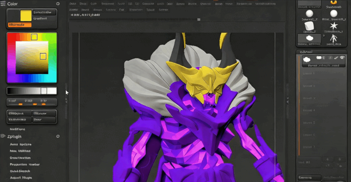 DOTA刀塔2游戏角色制作Zbrush视频教程 (图4) DOTA刀塔2游戏角色制作Zbrush视频教程 (图4)