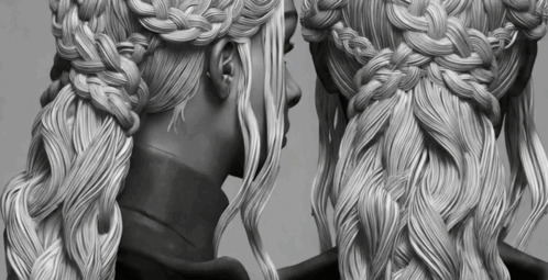 ZBrush《权利的游戏》龙女头发3D模型雕刻制作流程视频教程 (图2) ZBrush《权利的游戏》龙女头发3D模型雕刻制作流程视频教程 (图2)