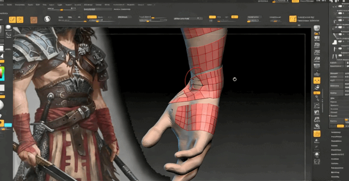 Zbrush中男性角色创作全流程视频教程(图4) Zbrush中男性角色创作全流程视频教程(图4)