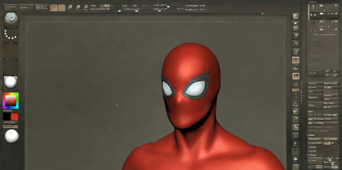 ZBrush蜘蛛侠建模完整制作流程视频教程 (图2) ZBrush蜘蛛侠建模完整制作流程视频教程 (图2)