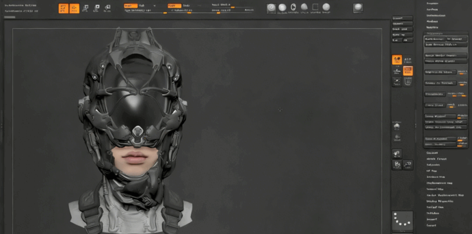ZBrush机械人角色雕刻完整制作流程视频教程 (图5) ZBrush机械人角色雕刻完整制作流程视频教程 (图5)