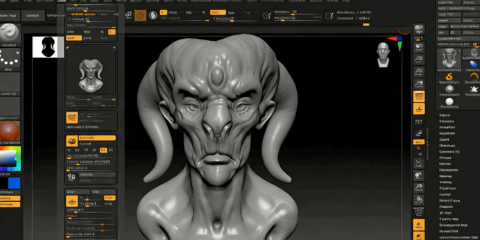 ZBrush 2020数字雕刻大师级全面指南视频教程(图2) ZBrush 2020数字雕刻大师级全面指南视频教程(图2)