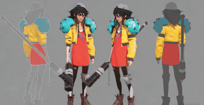 ZBrush年轻战斗女孩完整雕刻制作流程训练视频教程 (图5) ZBrush年轻战斗女孩完整雕刻制作流程训练视频教程 (图5)