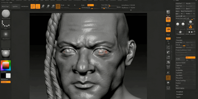 ZBrush游戏角色肖像逼真骨骼肌肉视制作频教程第一季(图3) ZBrush游戏角色肖像逼真骨骼肌肉视制作频教程第一季(图3)