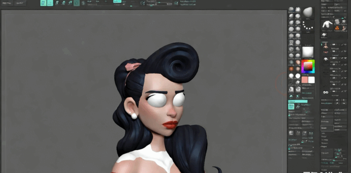 ZBrush角色设计新手入门实例训练视频教程 (图3) ZBrush角色设计新手入门实例训练视频教程 (图3)
