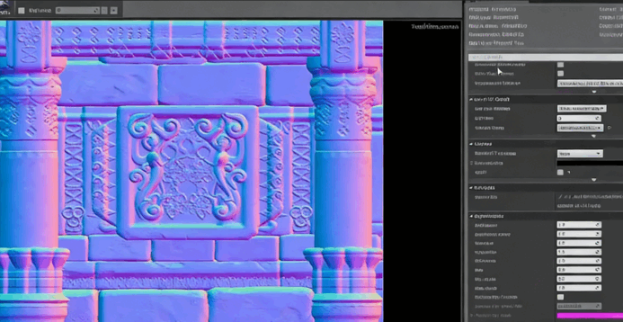 ZBrush与UE4寺庙墙壁完整实例制作视频教程(图4) ZBrush与UE4寺庙墙壁完整实例制作视频教程(图4)
