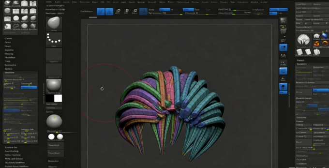 Zbrush头发雕刻自定义画笔技术视频教程 (图5) Zbrush头发雕刻自定义画笔技术视频教程 (图5)