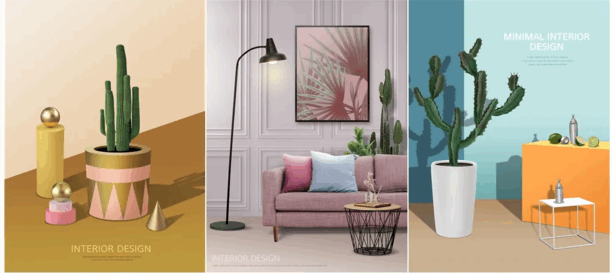 宜家风简约软装摆件PSD源文件(图1)