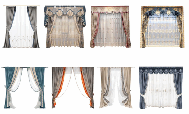 精选窗帘免抠图软装素材(图2)