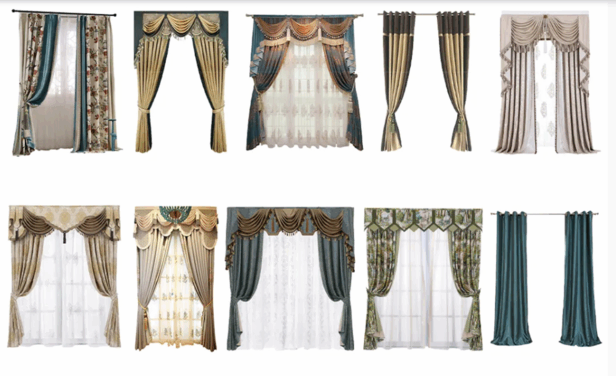 精选窗帘免抠图软装素材(图3)