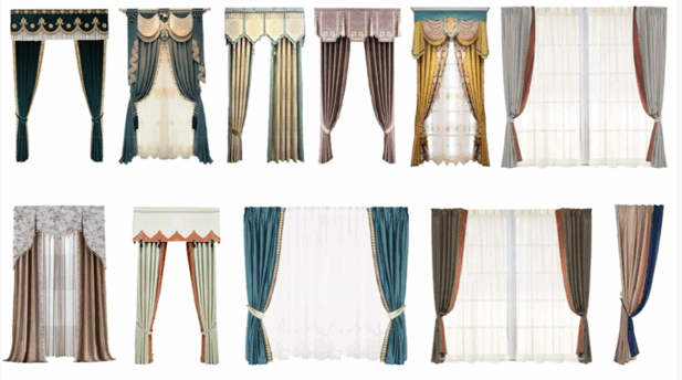 精选窗帘免抠图软装素材(图5)