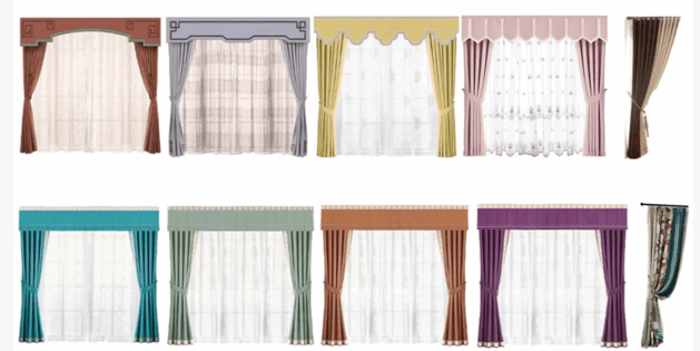 精选窗帘免抠图软装素材(图6)