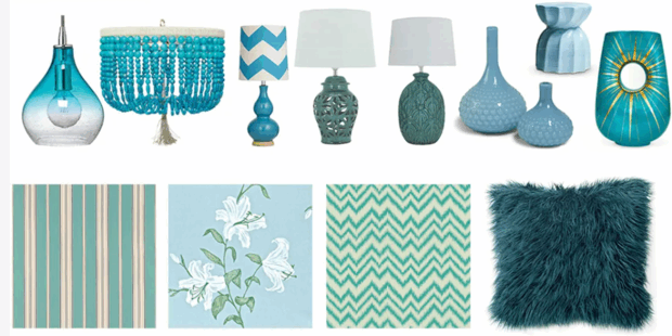 松石色系列家具灯饰布艺饰品等软装素材(图4) 松石色系列家具灯饰布艺饰品等软装素材(图4)