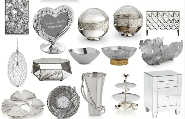 银色系列家具灯饰布艺饰品软装素材(图4)