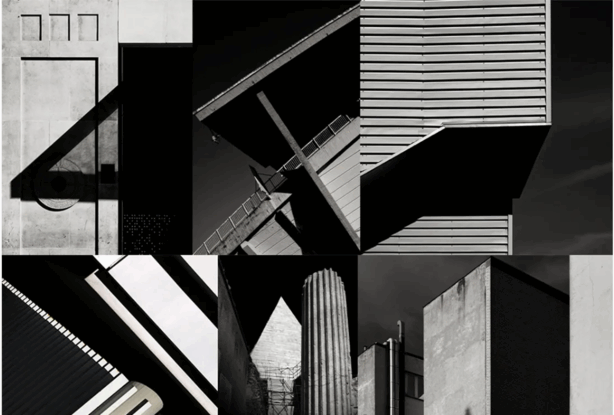 黑白建筑细部光影图设计素材资料(图1)