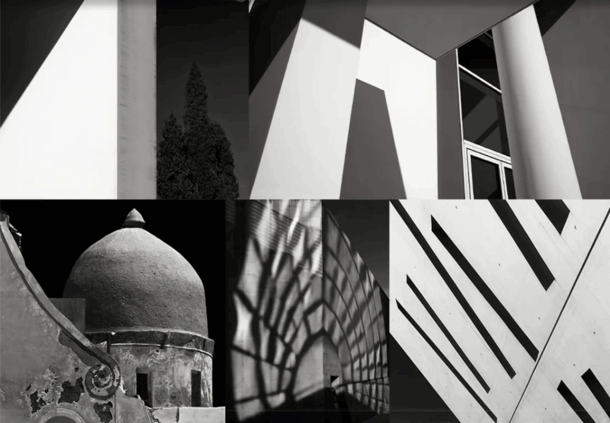 黑白建筑细部光影图设计素材资料(图2)