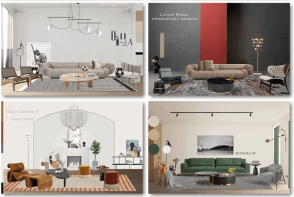 软装方案[客厅 餐厅 卧室 书房](图3)