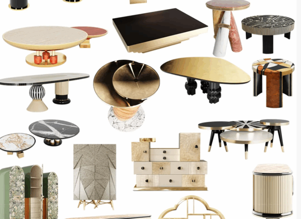 现代工艺家具灯饰PNG免扣图软装设计素材(图4)