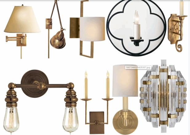 国外艺术墙灯壁灯具PNG免抠图软装设计素材(图4)