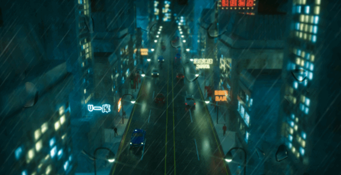 C4D模型，场景，雨后夜景(图4)