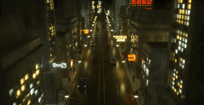 C4D模型，场景，雨后夜景(图5)