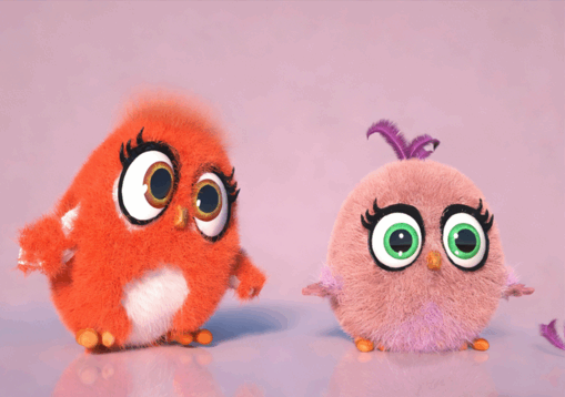 C4D模型 毛茸茸的粉色小鸟(图2)