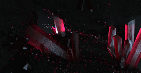 C4D血红水晶矿洞原创工程文件(图1)