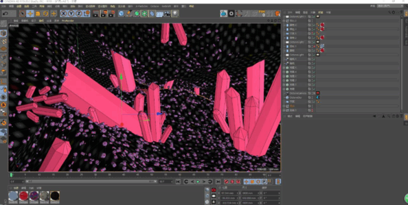 C4D血红水晶矿洞原创工程文件(图3)