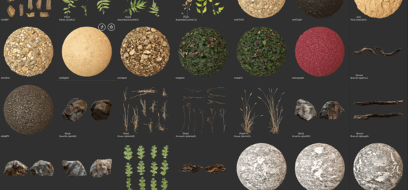 60G实景高精度纹理材质贴图Megascans Library(图3)