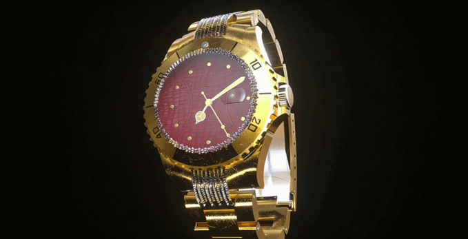 C4D+Octane渲染器金表手表模型 Golden Watch 热度: 51(图1)