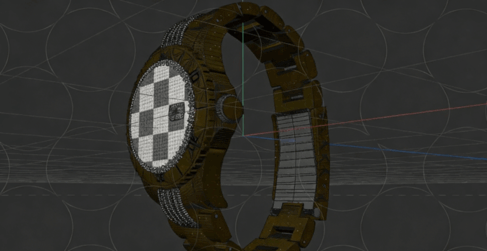 C4D+Octane渲染器金表手表模型 Golden Watch 热度: 51(图2)