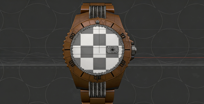 C4D+Octane渲染器金表手表模型 Golden Watch 热度: 51(图3)