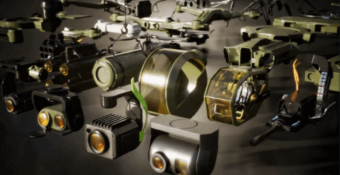 高精度C4D科幻无人机飞行器模型合集(图4) 高精度C4D科幻无人机飞行器模型合集(图4)