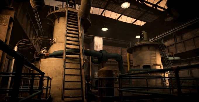 C4D科幻建筑工厂机械厂房机器模型合集包 (图3)